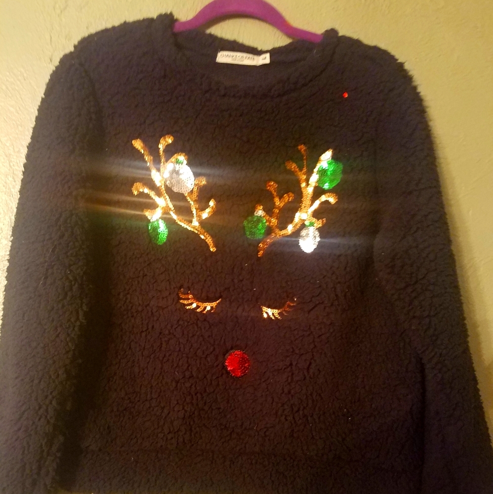Rudolph black fleece shirt